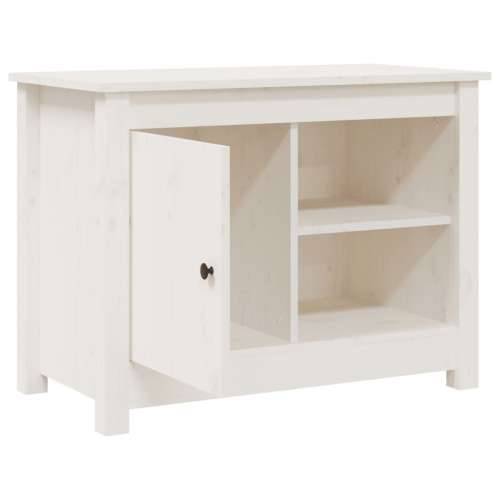 TV ormarić bijeli 70x36,5x52 cm od masivne borovine - Bijela 1 Cijena