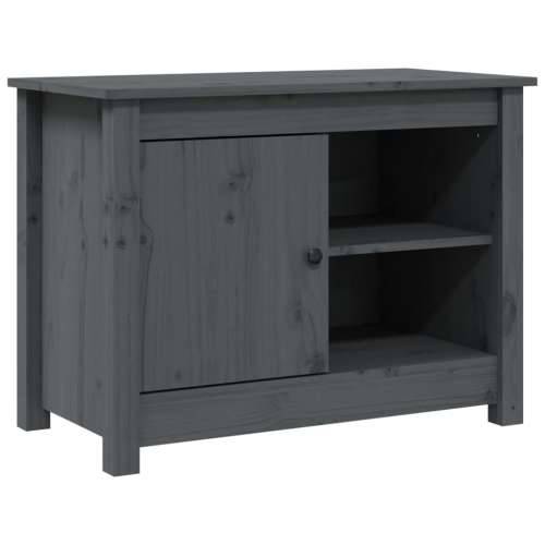 TV ormarić sivi 70 x 36,5 x 52 cm od masivne borovine - Siva 1 Cijena