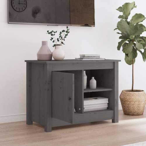 TV ormarić sivi 70 x 36,5 x 52 cm od masivne borovine - Siva 1 Cijena