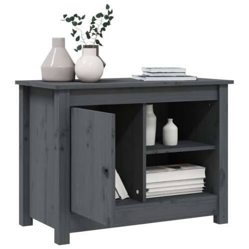 TV ormarić sivi 70 x 36,5 x 52 cm od masivne borovine - Siva 1 Cijena