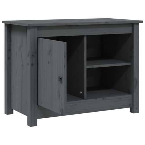 TV ormarić sivi 70 x 36,5 x 52 cm od masivne borovine - Siva 1 Cijena