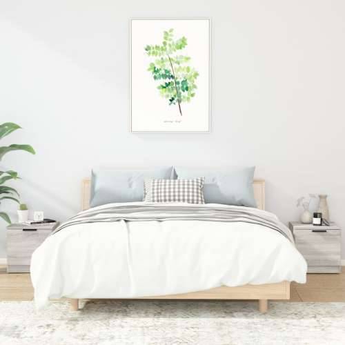 Noćni ormarići 2 kom boja dimljenog smeđi 40 x 39 x 40 cm - Sivi hrast sonoma 2 Cijena