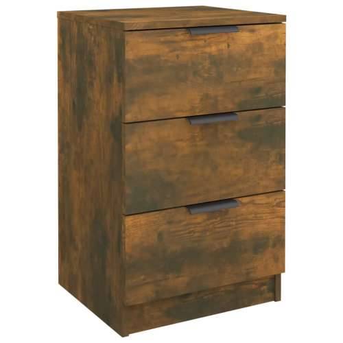 Noćni ormarići 2 kom boja dimljenog hrasta 40x36x65 cm - Dimljeni hrast 2 Cijena
