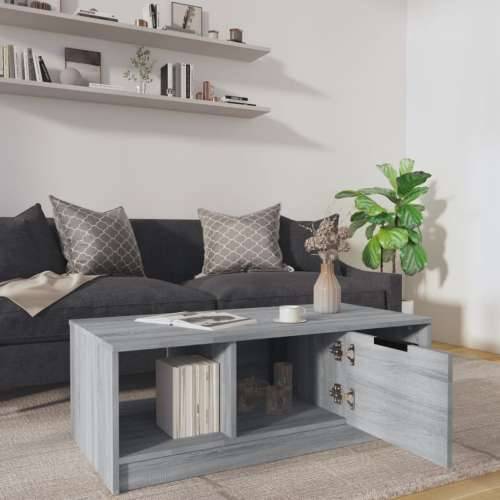 Stolić za kavu boja hrasta 102x50x36 cm konstruirano drvo - Sivi hrast sonoma 1 Cijena