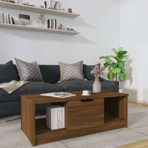Stolić za kavu Smeđa hrasta 102x50x36 cm konstruirano drvo - Smeđi hrast 1 Cijena