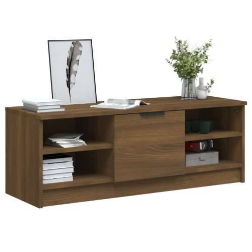 TV ormarić smeđeg hrasta 102x35,5x36,5 cm konstruirano drvo - Smeđi hrast 1 Cijena