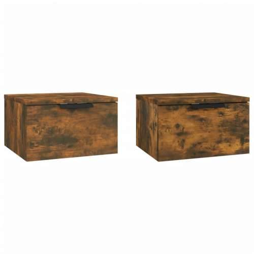 Zidni noćni ormarići 2 kom dimljenog hrasta 34 x 30 x 20 cm - Dimljeni hrast 2 Cijena