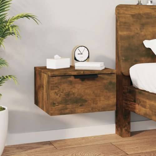 Zidni noćni ormarići 2 kom dimljenog hrasta 34 x 30 x 20 cm - Dimljeni hrast 2 Cijena