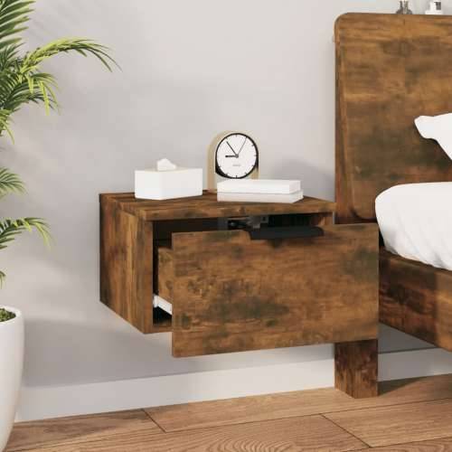 Zidni noćni ormarići 2 kom dimljenog hrasta 34 x 30 x 20 cm - Dimljeni hrast 2 Cijena
