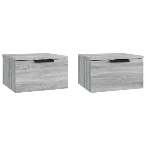 Zidni noćni ormarići 2 kom boja sivog hrasta sonome 34x30x20 cm - Sivi hrast sonoma 2 Cijena
