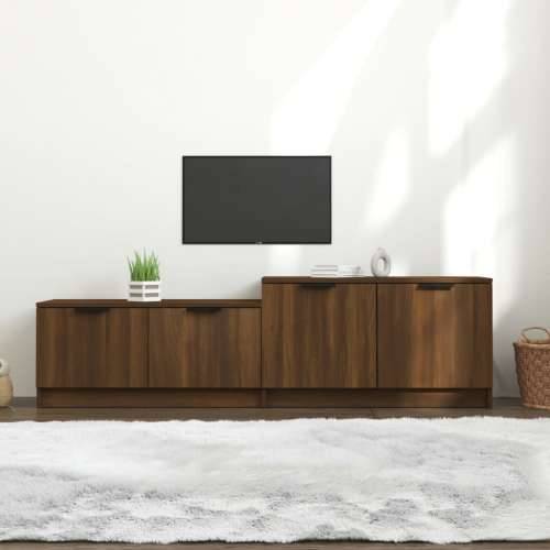 TV ormarić boja smeđeg hrasta 158,5x36x45cm konstruirano drvo - Smeđi hrast 1 Cijena
