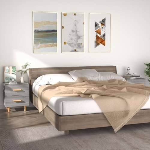 Noćni ormarići 2 kom boja hrasta sonome 40x35x47,5 cm - Sivi hrast sonoma 2 Cijena