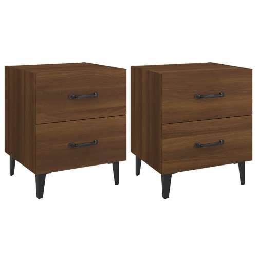 Noćni ormarići 2 kom boja smeđi hrasta 40 x 35 x 47,5 cm - Smeđi hrast 2 Cijena
