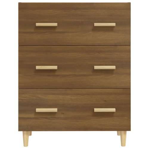 Komoda boja smeđeg hrasta 70x34x90 cm od konstruiranog drva - Smeđi hrast 1 Cijena