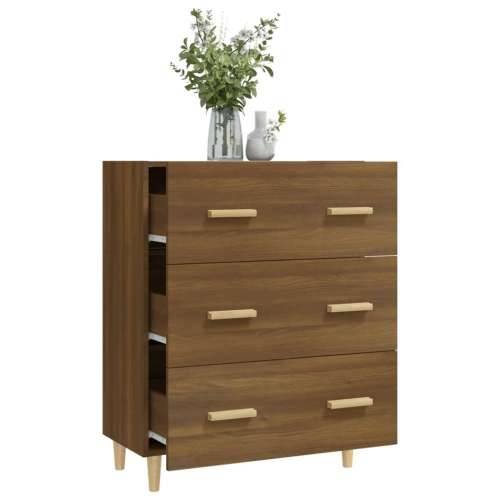 Komoda boja smeđeg hrasta 70x34x90 cm od konstruiranog drva - Smeđi hrast 1 Cijena