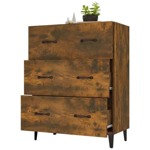 Komoda boja dimljenog hrasta 69,5x34x90 cm konstruirano drvo - Dimljeni hrast 1 Cijena