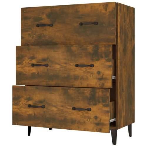 Komoda boja dimljenog hrasta 69,5x34x90 cm konstruirano drvo - Dimljeni hrast 1 Cijena
