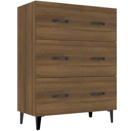 Komoda boja smeđeg hrasta 69,5x34x90 cm od konstruiranog drva - Smeđi hrast 1 Cijena