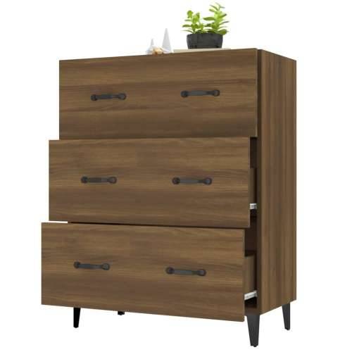 Komoda boja smeđeg hrasta 69,5x34x90 cm od konstruiranog drva - Smeđi hrast 1 Cijena