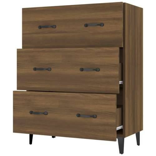 Komoda boja smeđeg hrasta 69,5x34x90 cm od konstruiranog drva - Smeđi hrast 1 Cijena