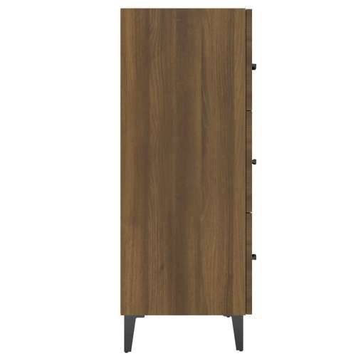 Komoda boja smeđeg hrasta 69,5x34x90 cm od konstruiranog drva - Smeđi hrast 1 Cijena