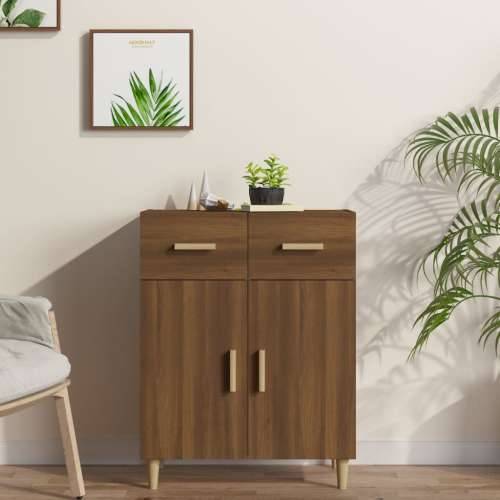 Komoda boja smeđeg hrasta 69,5x34x90 cm od konstruiranog drva - Smeđi hrast 1 Cijena