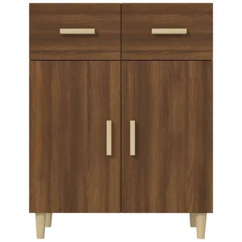 Komoda boja smeđeg hrasta 69,5x34x90 cm od konstruiranog drva - Smeđi hrast 1 Cijena
