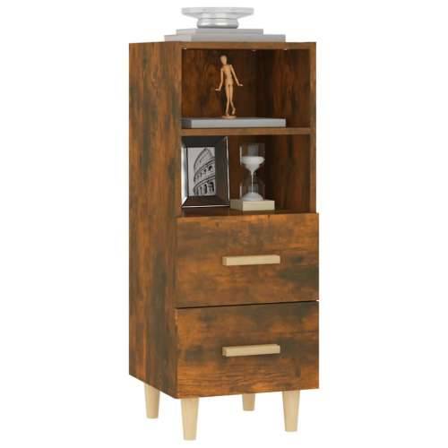 Komoda boja dimljenog hrasta 34,5x34x90 cm konstruirano drvo - Dimljeni hrast 1 Cijena