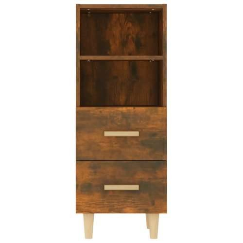 Komoda boja dimljenog hrasta 34,5x34x90 cm konstruirano drvo - Dimljeni hrast 1 Cijena