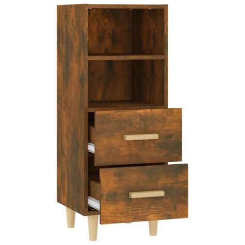 Komoda boja dimljenog hrasta 34,5x34x90 cm konstruirano drvo - Dimljeni hrast 1 Cijena