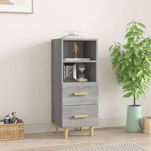 Komoda boja hrasta sonome 34,5x34x90 cm od konstruiranog drva - Sivi hrast sonoma 1 Cijena