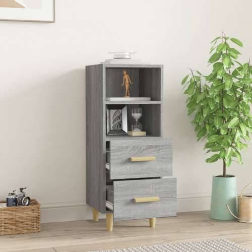 Komoda boja hrasta sonome 34,5x34x90 cm od konstruiranog drva - Sivi hrast sonoma 1 Cijena