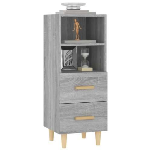 Komoda boja hrasta sonome 34,5x34x90 cm od konstruiranog drva - Sivi hrast sonoma 1 Cijena