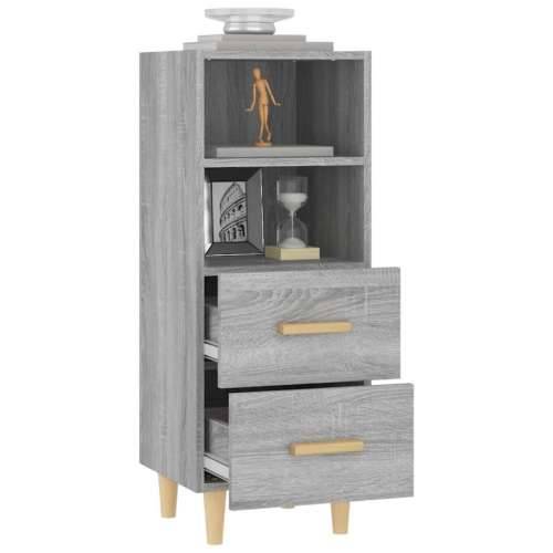 Komoda boja hrasta sonome 34,5x34x90 cm od konstruiranog drva - Sivi hrast sonoma 1 Cijena