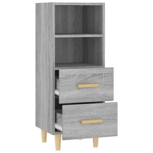 Komoda boja hrasta sonome 34,5x34x90 cm od konstruiranog drva - Sivi hrast sonoma 1 Cijena
