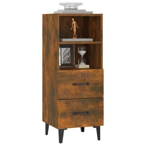 Komoda boja dimljenog hrasta 34,5x34x90 cm konstruirano drvo - Dimljeni hrast 1 Cijena