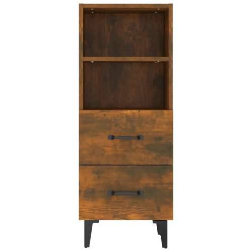 Komoda boja dimljenog hrasta 34,5x34x90 cm konstruirano drvo - Dimljeni hrast 1 Cijena