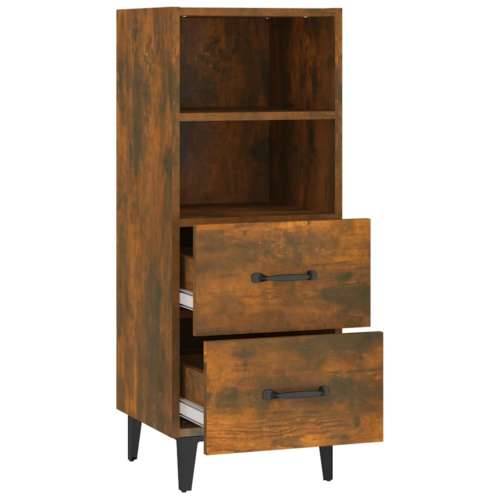 Komoda boja dimljenog hrasta 34,5x34x90 cm konstruirano drvo - Dimljeni hrast 1 Cijena