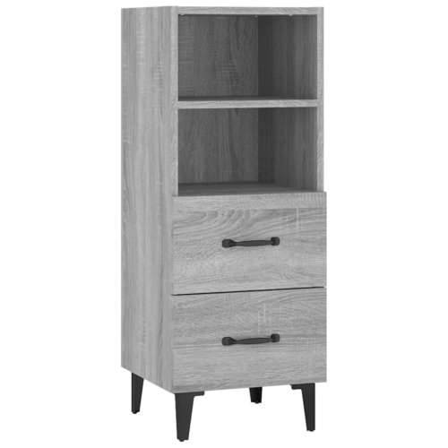 Komoda boja hrasta sonome 34,5x34x90 cm od konstruiranog drva - Sivi hrast sonoma 1 Cijena