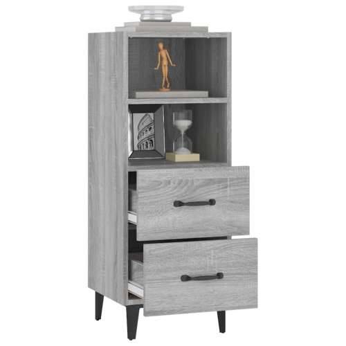 Komoda boja hrasta sonome 34,5x34x90 cm od konstruiranog drva - Sivi hrast sonoma 1 Cijena