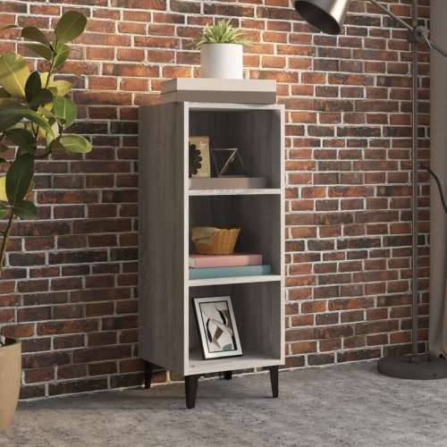 Komoda boja hrasta sonome 34,5x32,5x90 cm konstruirano drvo - Sivi hrast sonoma 1 Cijena