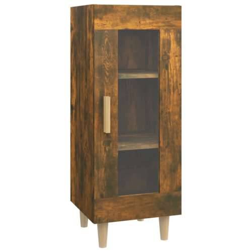 Komoda boja dimljenog hrasta 34,5x34x90 cm konstruirano drvo - Dimljeni hrast 1 Cijena