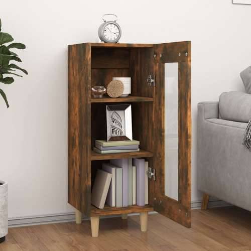 Komoda boja dimljenog hrasta 34,5x34x90 cm konstruirano drvo - Dimljeni hrast 1 Cijena
