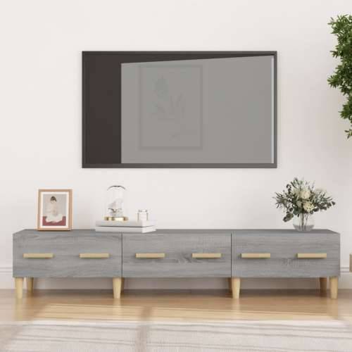 TV ormarić boja hrasta sonoma 150x34,5x30 cm konstruirano drvo - Sivi hrast sonoma 1 Cijena