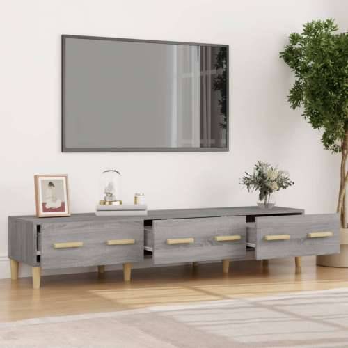 TV ormarić boja hrasta sonoma 150x34,5x30 cm konstruirano drvo - Sivi hrast sonoma 1 Cijena