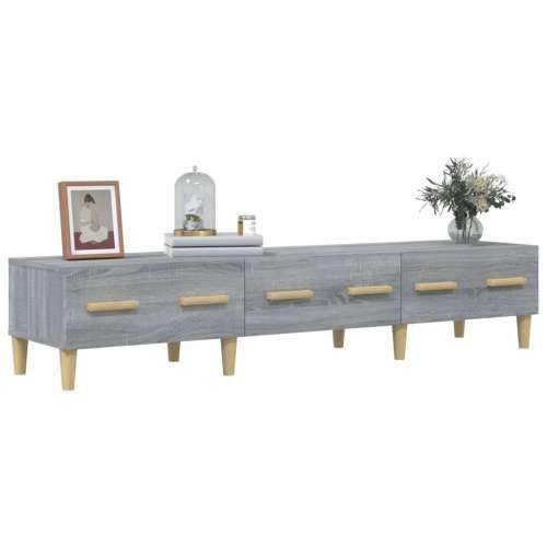 TV ormarić boja hrasta sonoma 150x34,5x30 cm konstruirano drvo - Sivi hrast sonoma 1 Cijena