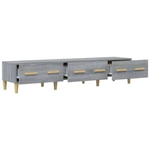 TV ormarić boja hrasta sonoma 150x34,5x30 cm konstruirano drvo - Sivi hrast sonoma 1 Cijena