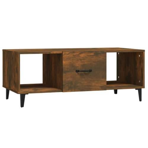 Stolić za kavu boja hrasta 102 x 50 x 40 cm konstruirano drvo - Dimljeni hrast 1 Cijena