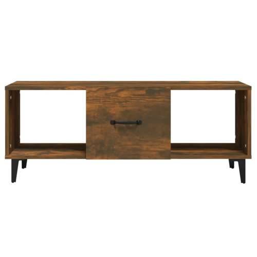 Stolić za kavu boja hrasta 102 x 50 x 40 cm konstruirano drvo - Dimljeni hrast 1 Cijena