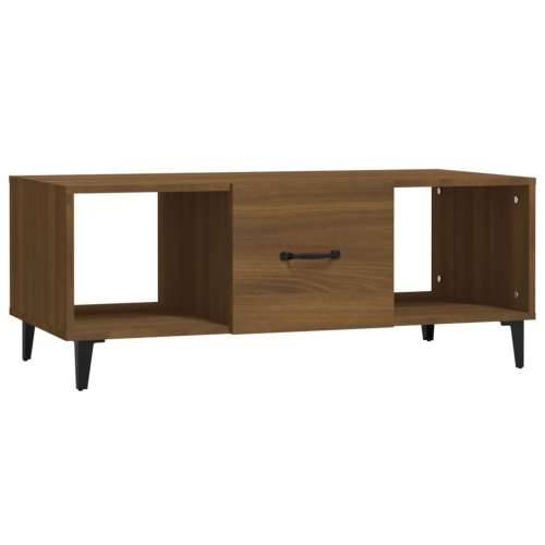 Stolić za kavu boja smeđeg hrasta 102x50x40cm konstruirano drvo - Smeđi hrast 1 Cijena